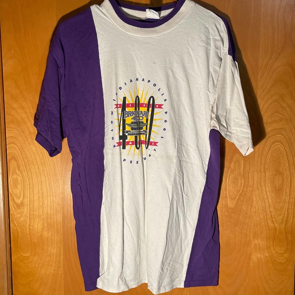VTG Logo 7 Brickyard 400 Inaugural Race 1994‎ Indianapolis Speedway Shirt Sz L